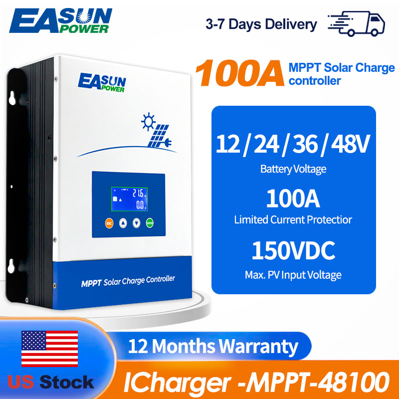 Grid Tie Inverter Limiter 2000W - EASUN POWER 100A MPPT 48V Pengontrol