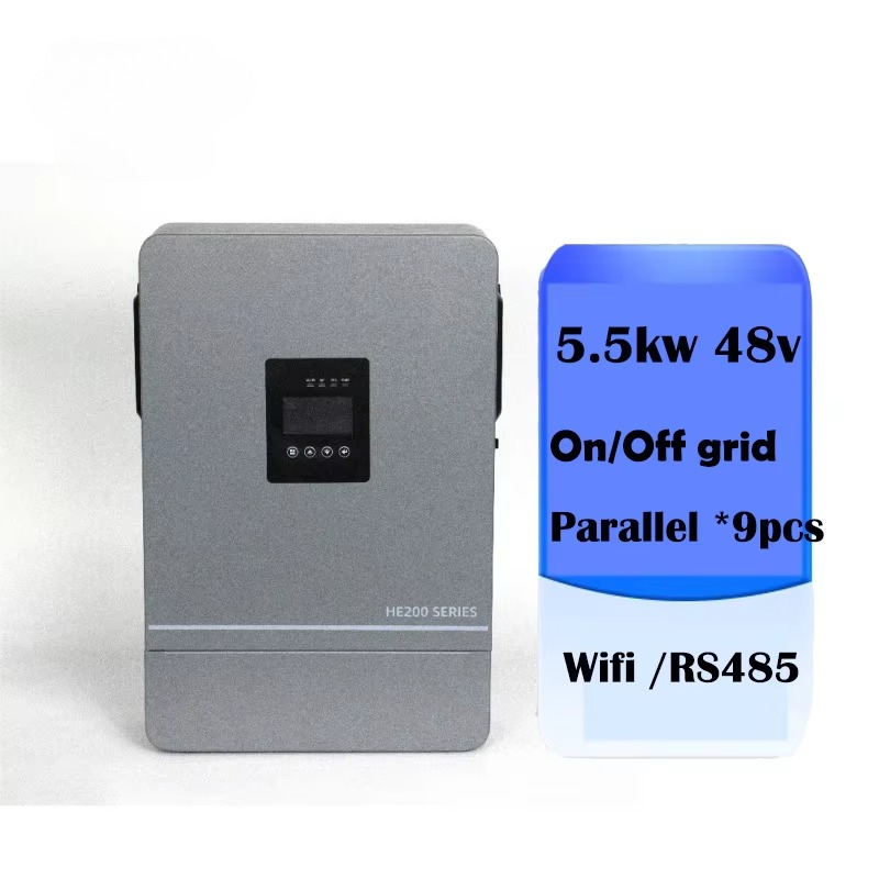 Hybrid Solar Inverter 5.5Kw Mppt 48V - 3.6kw 5.5kw 24V 48V 6.2kw Inverter