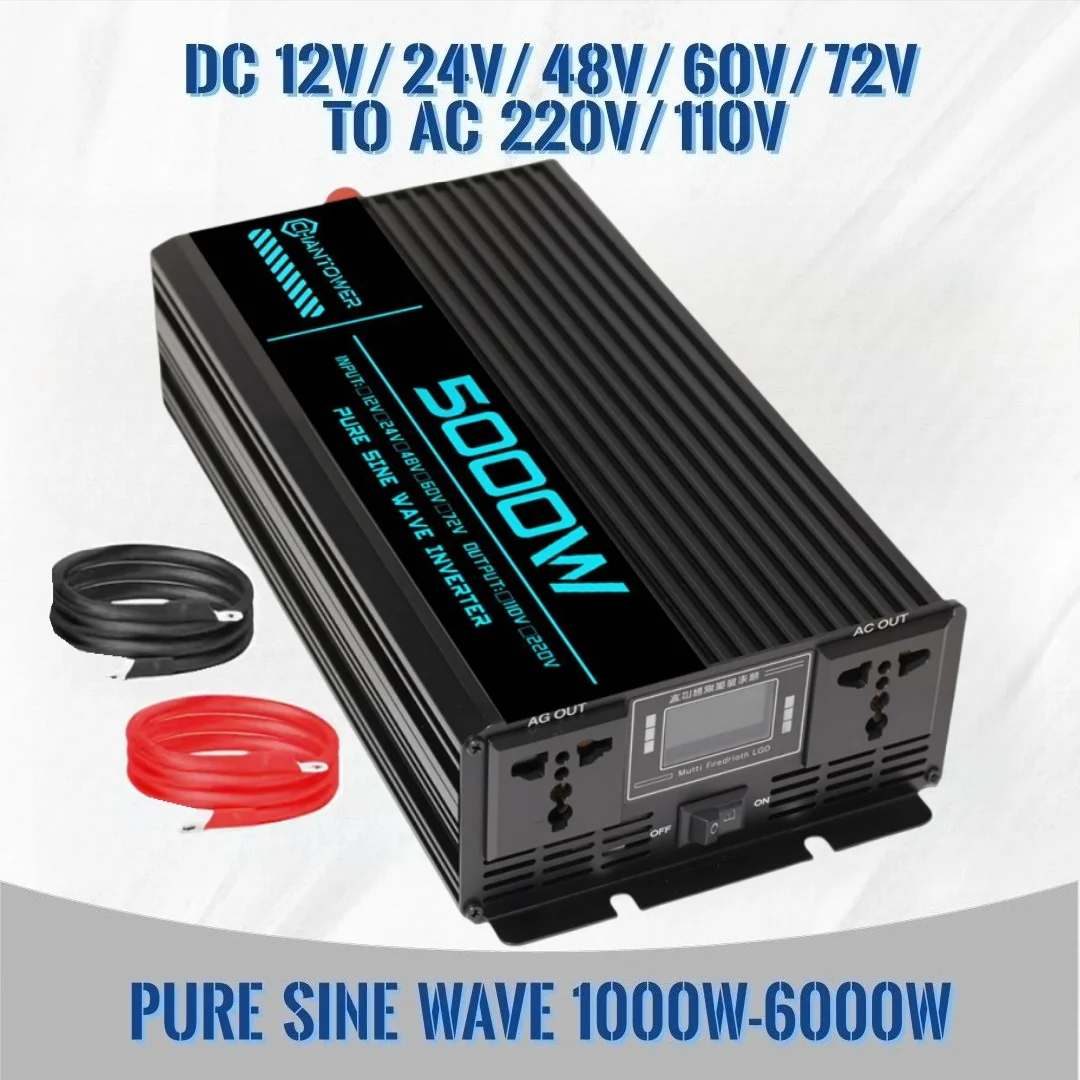 Inverter Gelombang Sinus Murni - Pure Sine Wave Inverter 5000W 48V 220V ulasan dan harga