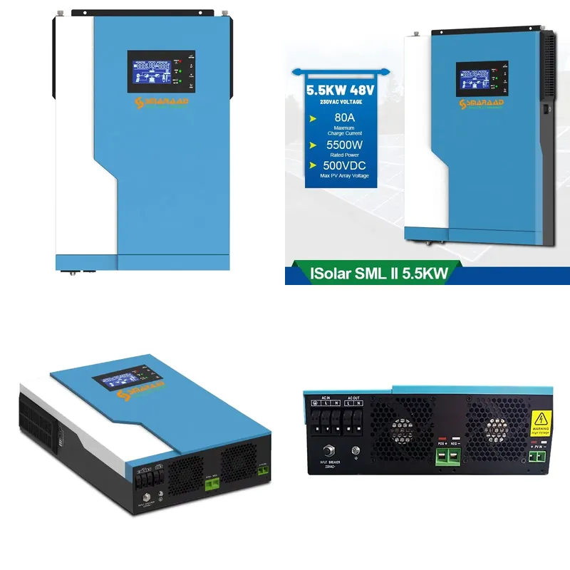 Pengontrol Surya 3.5KW 5.5KW I - Hybrid Solar Inverter 5.5Kw Mppt 48V ulasan dan harga