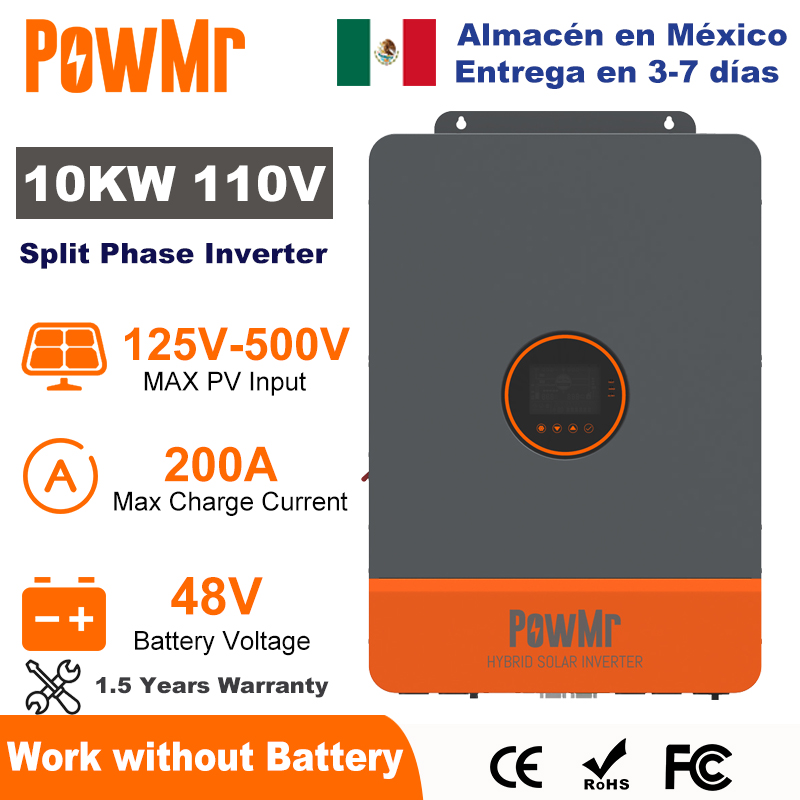 PowMr 10KW Inverter Fase Terpi - Split Phase Inverter 10Kw 110V 220V ulasan dan harga