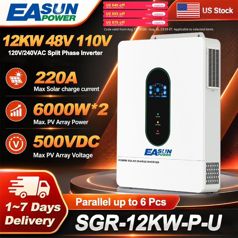 EASUN POWER 12KW Inverter Sury - Grid Tie Inverter Limiter 2000W ulasan dan harga